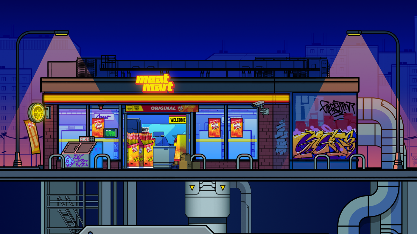 Slim Jim: Meataverse background